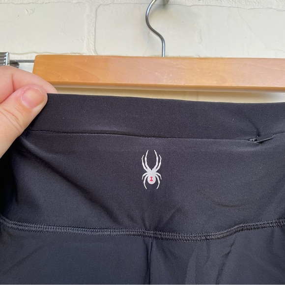 NWT Spyder Women's Black Layered Athletic shorts - Picture 5 of 8